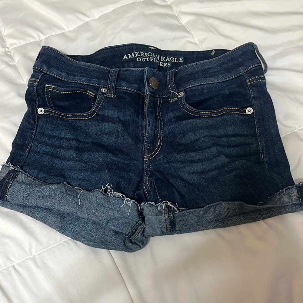 American eagle size 6 next level stretch 1977, old tag, dark wash, adjustable